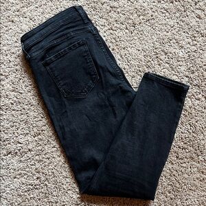 KUT Women's Dark Black Skinny Crop Jeans